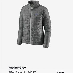 Patagonia Nano Full Zip Jacket WOMENS SZ Medium